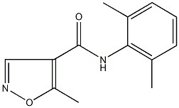 N-(2,6-dimethylphenyl)-5-methyl-4-isoxazolecarboxamide 结构式