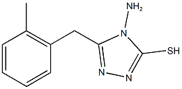 4-amino-5-(2-methylbenzyl)-4H-1,2,4-triazole-3-thiol 结构式