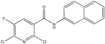 2,6-dichloro-5-fluoro-N-(2-naphthyl)nicotinamide 结构式