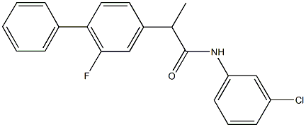 N-(3-chlorophenyl)-2-(2-fluoro[1,1'-biphenyl]-4-yl)propanamide 结构式