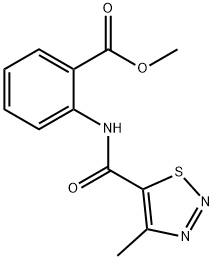 methyl 2-{[(4-methyl-1,2,3-thiadiazol-5-yl)carbonyl]amino}benzoate 结构式
