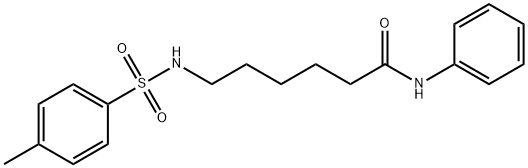 6-{[(4-methylphenyl)sulfonyl]amino}-N-phenylhexanamide 结构式