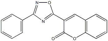 3-(3-phenyl-1,2,4-oxadiazol-5-yl)-2H-chromen-2-one 结构式