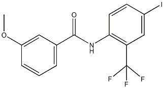 N-[4-iodo-2-(trifluoromethyl)phenyl]-3-methoxybenzamide 结构式