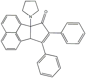 8,9-diphenyl-6b-(1-pyrrolidinyl)-6b,9a-dihydro-7H-cyclopenta[a]acenaphthylen-7-one 结构式