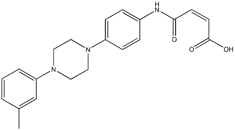 4-{4-[4-(3-methylphenyl)-1-piperazinyl]anilino}-4-oxo-2-butenoicacid 结构式