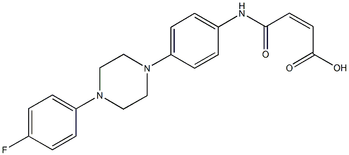 4-{4-[4-(4-fluorophenyl)-1-piperazinyl]anilino}-4-oxo-2-butenoic acid 结构式