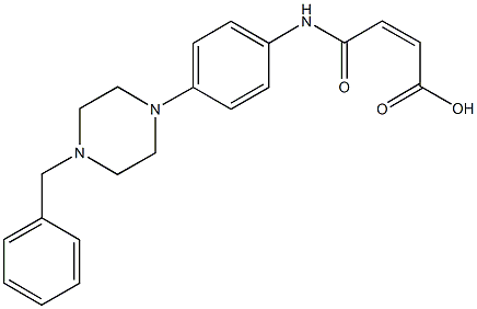 4-[4-(4-benzyl-1-piperazinyl)anilino]-4-oxo-2-butenoicacid 结构式