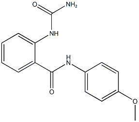 2-[(aminocarbonyl)amino]-N-(4-methoxyphenyl)benzamide 结构式