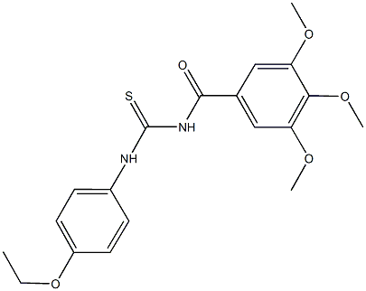 N-(4-ethoxyphenyl)-N'-(3,4,5-trimethoxybenzoyl)thiourea 结构式