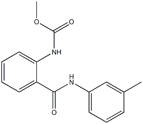 methyl2-(3-toluidinocarbonyl)phenylcarbamate 结构式