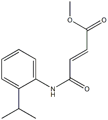 methyl 4-(2-isopropylanilino)-4-oxo-2-butenoate 结构式
