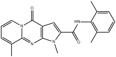 N-(2,6-dimethylphenyl)-1,9-dimethyl-4-oxo-1,4-dihydropyrido[1,2-a]pyrrolo[2,3-d]pyrimidine-2-carboxamide 结构式