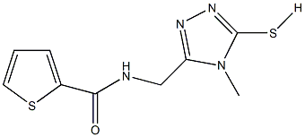 N-[(4-methyl-5-sulfanyl-4H-1,2,4-triazol-3-yl)methyl]-2-thiophenecarboxamide 结构式