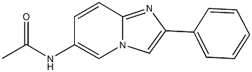 N-(2-phenylimidazo[1,2-a]pyridin-6-yl)acetamide 结构式