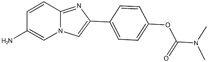 4-(6-aminoimidazo[1,2-a]pyridin-2-yl)phenyl dimethylcarbamate 结构式