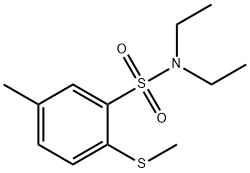 N,N-diethyl-5-methyl-2-(methylsulfanyl)benzenesulfonamide 结构式