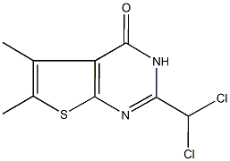 2-(dichloromethyl)-5,6-dimethylthieno[2,3-d]pyrimidin-4(3H)-one 结构式