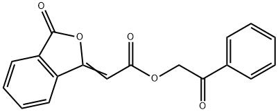 2-oxo-2-phenylethyl (3-oxo-2-benzofuran-1(3H)-ylidene)acetate 结构式