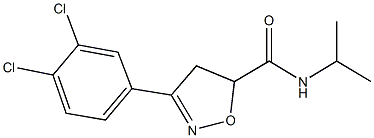 3-(3,4-dichlorophenyl)-N-isopropyl-4,5-dihydro-5-isoxazolecarboxamide 结构式