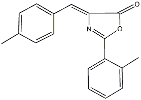 4-(4-methylbenzylidene)-2-(2-methylphenyl)-1,3-oxazol-5(4H)-one 结构式