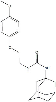 N-(1-adamantyl)-N'-[2-(4-methoxyphenoxy)ethyl]urea 结构式