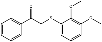 2-[(2,3-dimethoxyphenyl)sulfanyl]-1-phenylethanone 结构式