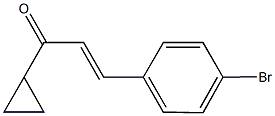 3-(4-bromophenyl)-1-cyclopropyl-2-propen-1-one 结构式