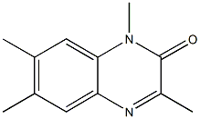 1,3,6,7-tetramethyl-2(1H)-quinoxalinone 结构式