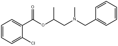 2-[benzyl(methyl)amino]-1-methylethyl 2-chlorobenzoate 结构式