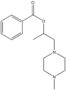 1-methyl-2-(4-methyl-1-piperazinyl)ethyl benzoate 结构式