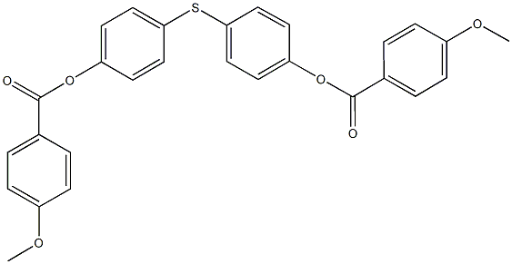 4-({4-[(4-methoxybenzoyl)oxy]phenyl}sulfanyl)phenyl 4-methoxybenzoate 结构式