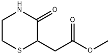 2-(3-氧代硫代吗啉-2-基)乙酸甲酯 结构式