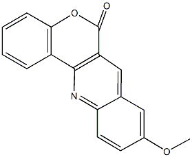9-methoxy-6H-chromeno[4,3-b]quinolin-6-one 结构式