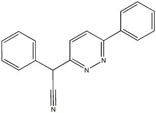 phenyl(6-phenyl-3-pyridazinyl)acetonitrile 结构式