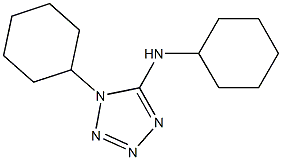 N-cyclohexyl-N-(1-cyclohexyl-1H-tetraazol-5-yl)amine 结构式