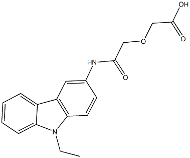 {2-[(9-ethyl-9H-carbazol-3-yl)amino]-2-oxoethoxy}acetic acid 结构式