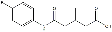 5-(4-fluoroanilino)-3-methyl-5-oxopentanoic acid 结构式