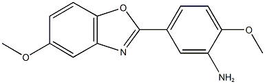 2-methoxy-5-(5-methoxy-1,3-benzoxazol-2-yl)phenylamine 结构式