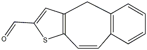 4H-benzo[4,5]cyclohepta[1,2-b]thiophene-2-carbaldehyde 结构式