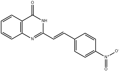 2-(2-{4-nitrophenyl}vinyl)-4(3H)-quinazolinone 结构式