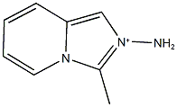 2-amino-3-methylimidazo[1,5-a]pyridin-2-ium 结构式