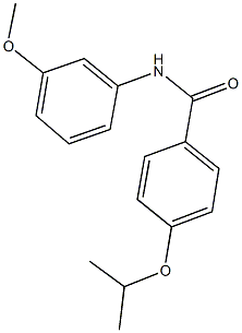 4-isopropoxy-N-(3-methoxyphenyl)benzamide 结构式