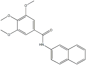 3,4,5-trimethoxy-N-(2-naphthyl)benzamide 结构式