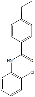 N-(2-chlorophenyl)-4-ethylbenzamide 结构式