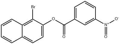 1-bromo-2-naphthyl 3-nitrobenzoate 结构式
