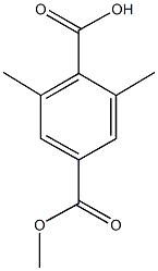 4-(甲氧羰基)-2,6-二甲基苯甲酸 结构式