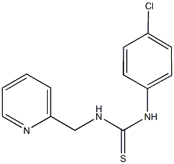 N-(4-chlorophenyl)-N'-(2-pyridinylmethyl)thiourea 结构式