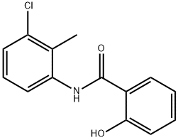 N-(3-氯-2-甲基苯基)-2-羟基苯甲酰胺 结构式