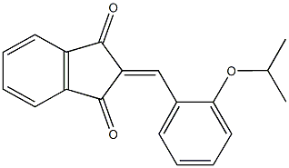 2-(2-isopropoxybenzylidene)-1H-indene-1,3(2H)-dione 结构式